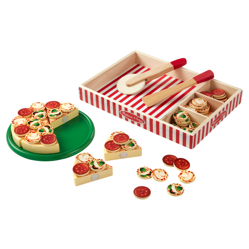 Melissa & Doug Pizza Party Wooden Play Food for Kids