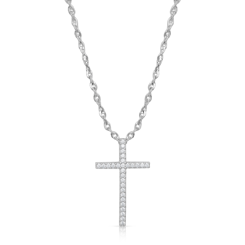 Montana Silversmiths Dazzling In Faith Cross Necklace