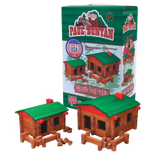 Channel Craft Paul Bunyan Classic Log-Cabin Building Set