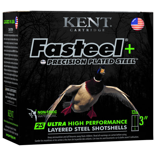 Kent Fasteel+ Precision Plated Steel Shot Shells