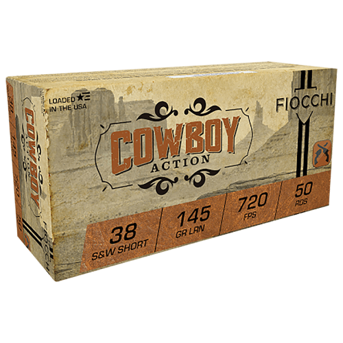 Fiocchi Cowboy Action .38 S&W 145 Grain Handgun Ammo
