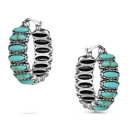 Montana Silversmiths Turquoise Run Earrings