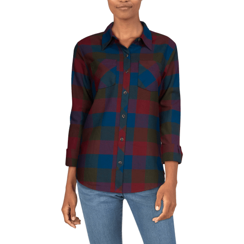 Natural Reflections Flannel Long-Sleeve Shirt for Ladies