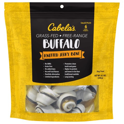 Cabela's Buffalo Knotted Jerky Bone Dog Treats