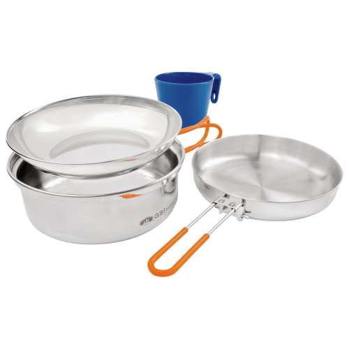 GSI Outdoors Glacier Stainless 1-Person Mess Kit