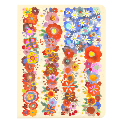 Denik Flower Flat Notebook