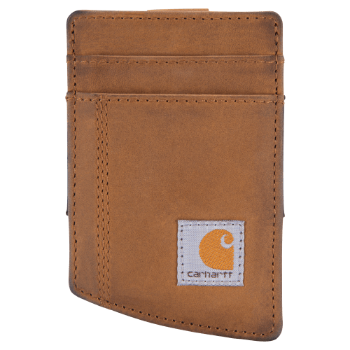 Carhartt Saddle Leather Front-Pocket Wallet for Men