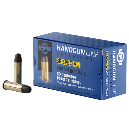 PPU .38 Special 158 Grain LRN Handgun Ammo