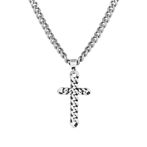 Montana Silversmiths Braided Cross Necklace