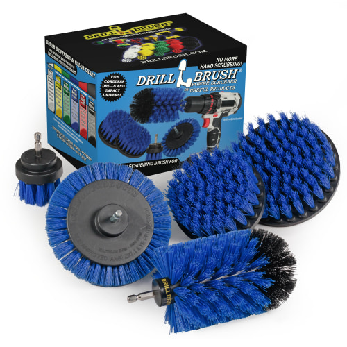 Drillbrush Power Scrubber Large Area Boat Brush Set
