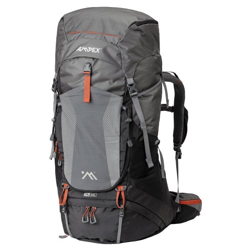 AMPEX Performance Excursion 65L Backpack with Rain Cover