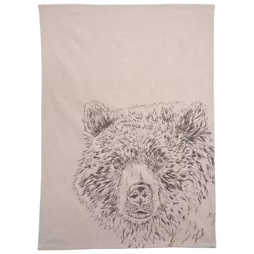 Selbrae House Linen Bear Tea Towel