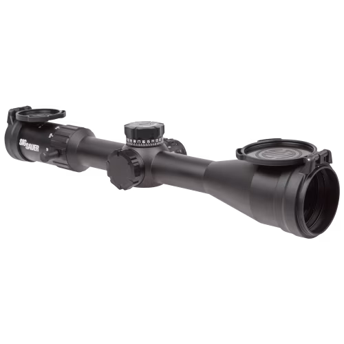 Sig Sauer WHISKEY4 Exposed Zero Stop Illuminated-Reticle Rifle Scope