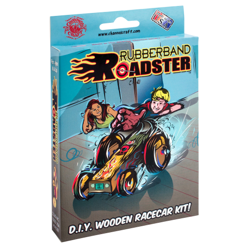 Channel Craft Rubberband Roadster Wooden Racecar Kit