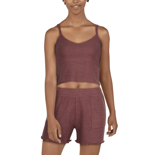 Natural Reflections Rib Knit Lounge Shorts for Ladies