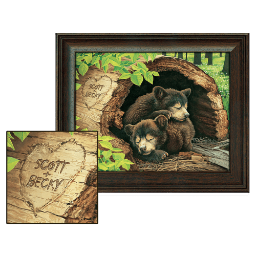 Bear Cubs Personalized Framed Artwork by Scott Kennedy
