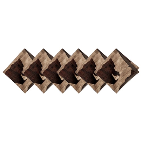 C&F Home Elwood Deer and Bear Napkin 6-Piece Set