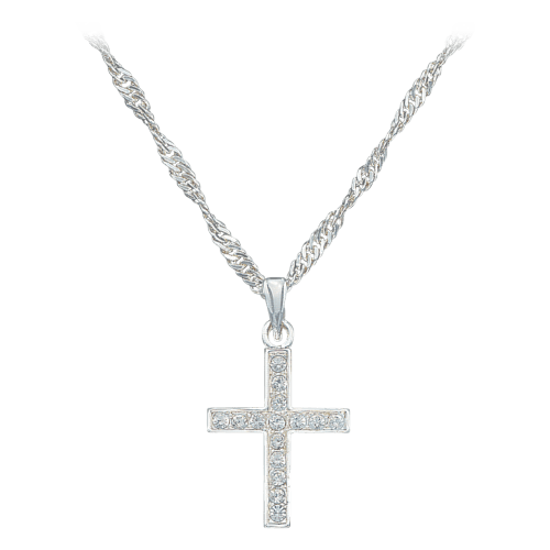 Montana Silversmiths Rhinestone Cross Necklace
