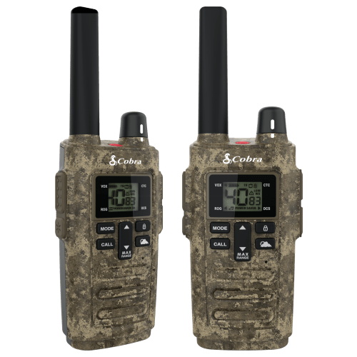 Cobra 30-Mile Walkie Talkie 2-Way Radio 2-Pack Set