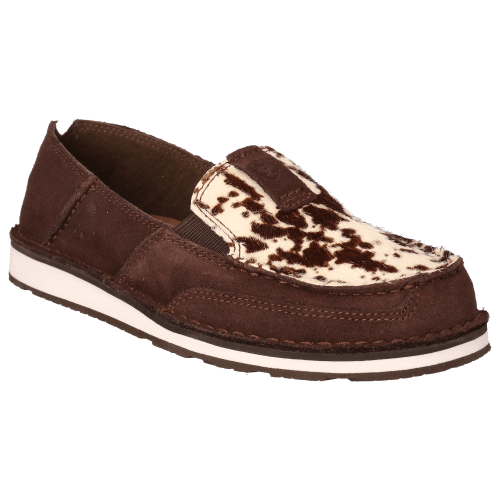 Ariat Cruiser Cow Print Slip-On Casual Shoes for Ladies