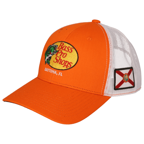 Bass Pro Shops Woodcut Logo Daytona, FL Snapback Cap