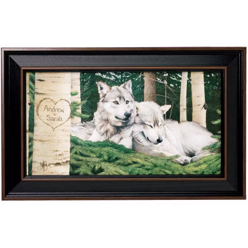 Scott Kennedy Personal-Prints Wolves Framed Canvas Print