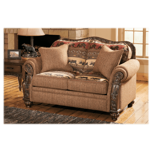 Modern of Marshfield Pine Cone Lodge Love Seat