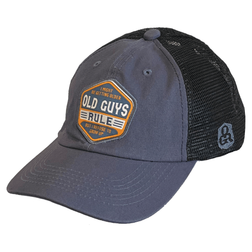 Old Guys Rule Getting Older Trucker Cap