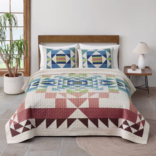 Pendleton Opal Springs Pieced Quilt Set