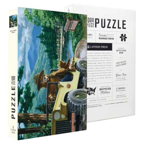 Lantern Press Smokey Bear 1,000-Piece Jigsaw Puzzle