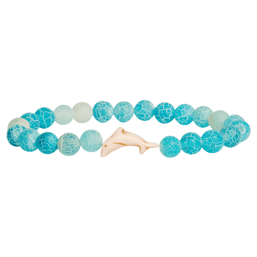 fahlo Odyssey Track-A-Dolphin Aqua Blue Bracelet