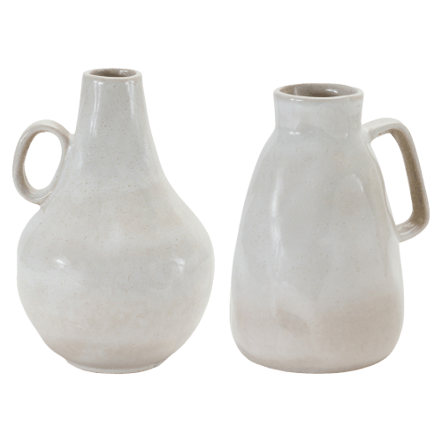 Melrose International Ceramic Jug Vase Set of 2