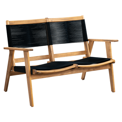 Balkene Home Kingsmen Wooden Loveseat Bench