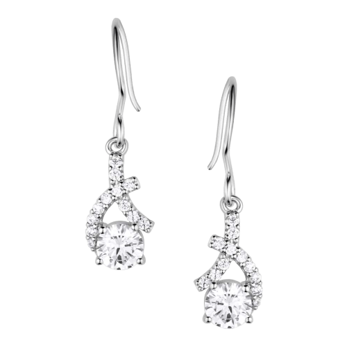 Montana Silversmiths Hugs and Crystal Earrings