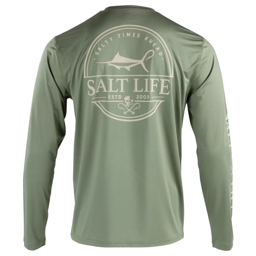 Salt Life Dragnet Long-Sleeve Performance T-Shirt for Men