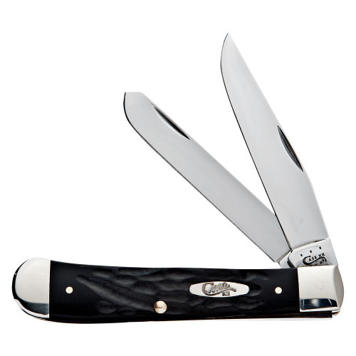 Case Black Rough Pocket Knife - Trapper