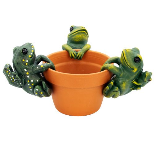 Land & Sea Jumbo Double Frog Pot Hanger