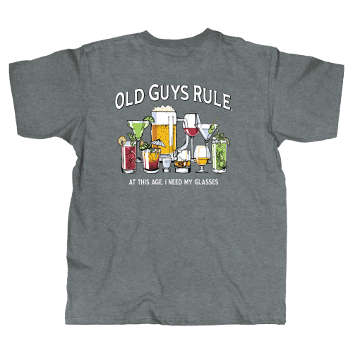 Old Guys Rule Glasses Short-Sleeve T-Shirt for Men