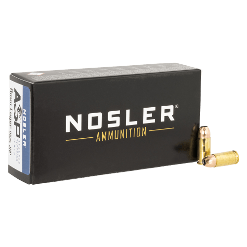 Nosler Match Grade JHP 9mm Luger 115 Grain Handgun Ammo