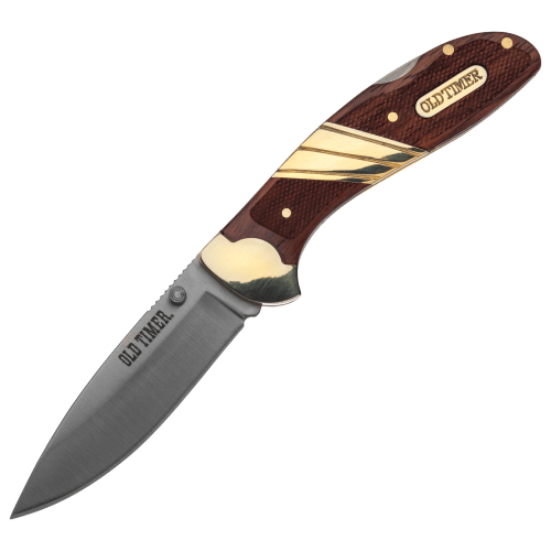 Old Timer Nickel Silver/Wood Folding Knife