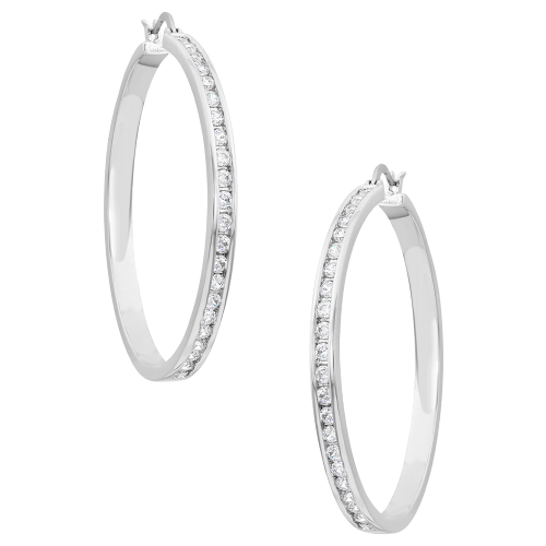 Montana Silversmiths Star Light Lined Hoop Earrings