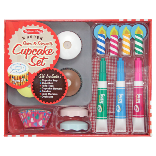 Melissa & Doug Bake and Decorate Cupcake Set