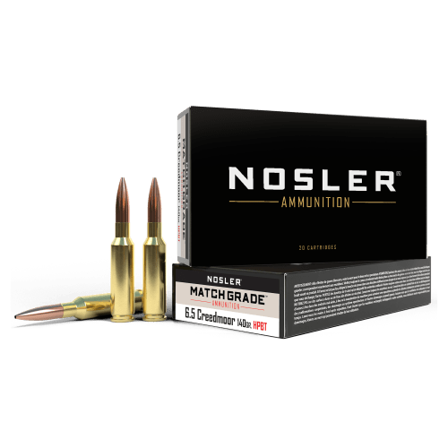 Nosler Match-Grade 6.5 Creedmoor 140 Grain Rifle Ammo