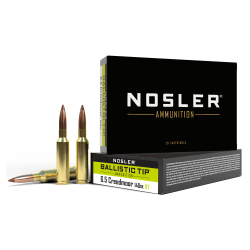 Nosler Ballistic Tip 6.5 Creedmoor 140 Grain Rifle Ammo