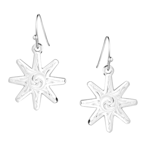 Montana Silversmiths Chiseled Spurs Earrings