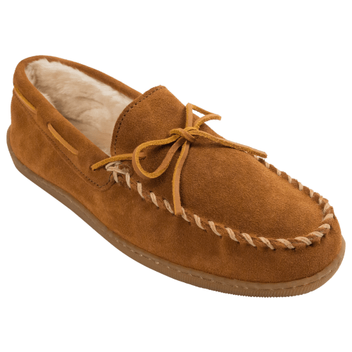 Minnetonka Moccasin Pile-Lined Hardsole Mocs for Men