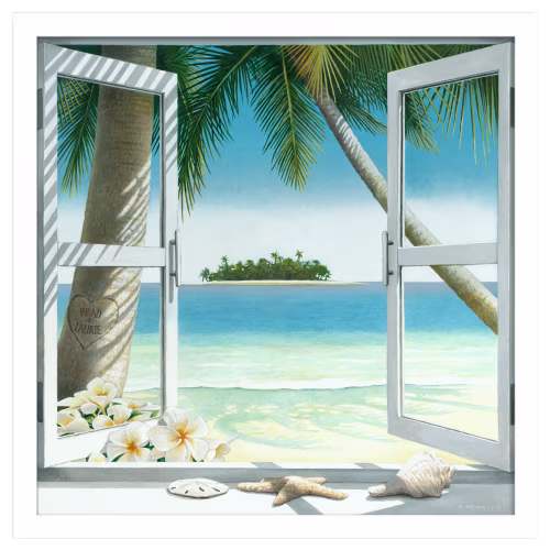 Scott Kennedy Our Island Getaway Framed Personalized Artwork