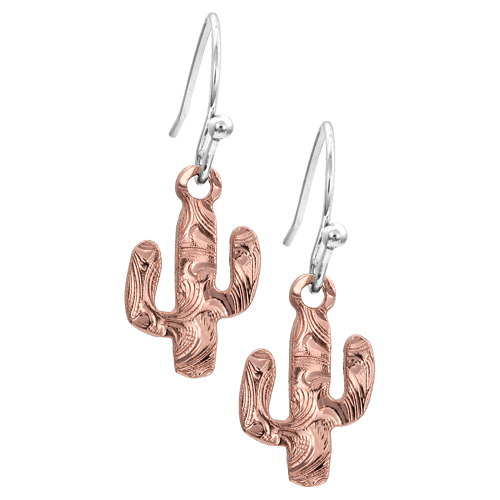Montana Silversmiths Desert Darling Rose Cactus Earrings