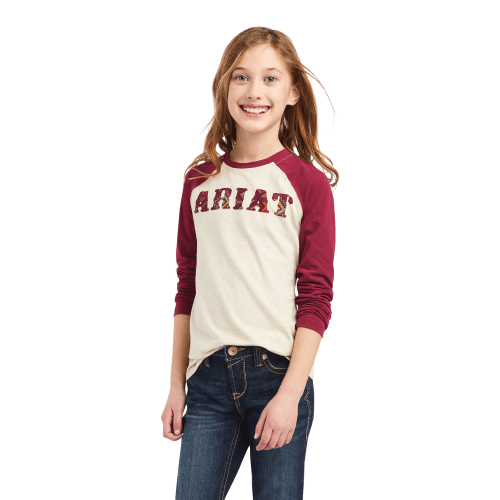 Ariat R.E.A.L. Zuma Baseball Long-Sleeve Shirt for Girls