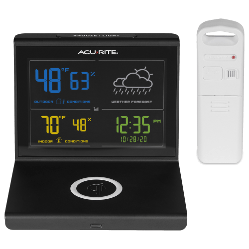 AcuRite Weather Forecaster with Wireless Charging Pad